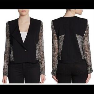 Helmut Lang Sheer-Sleeve Blazer